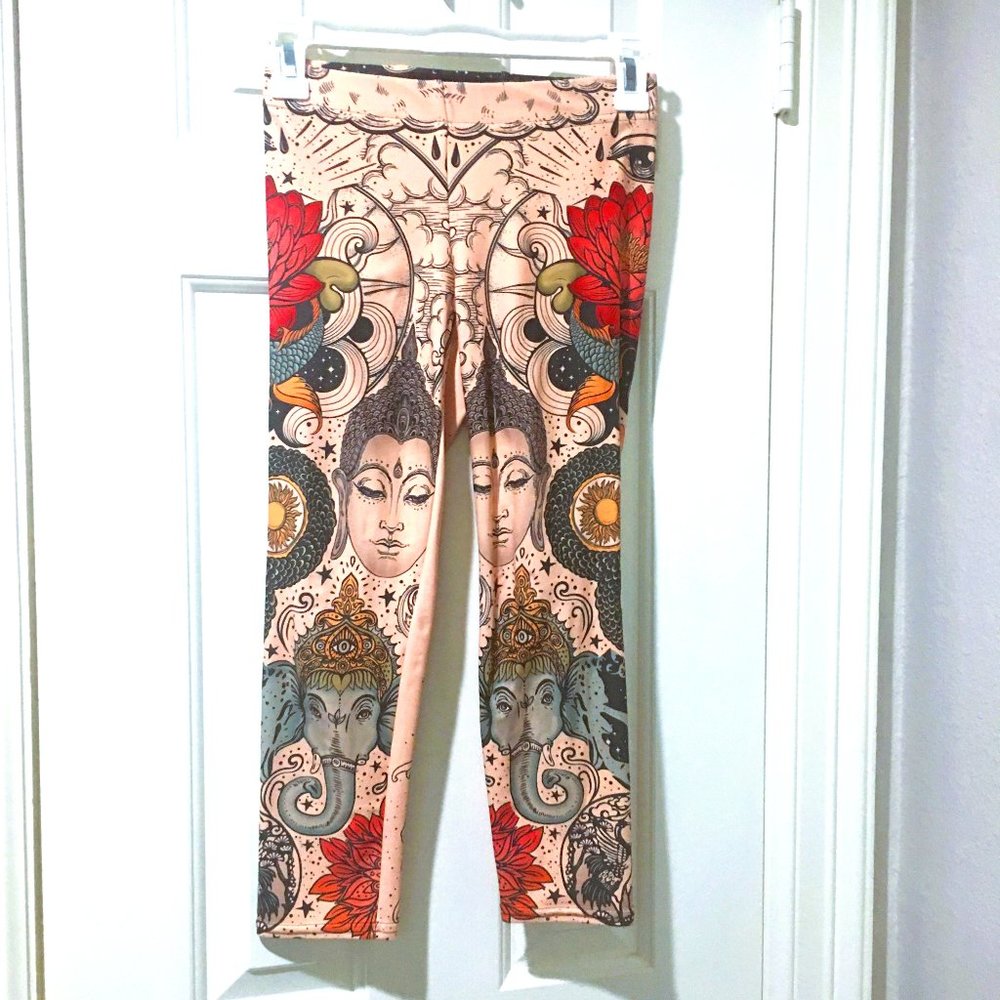 Gear Bunch we’ve got your ass covered women’s tattooed capri yoga leggings S-XS